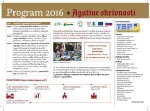 Agatine skrivnosti-program